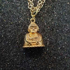 Sterling Silver Gold Plated Buddha Bracelet